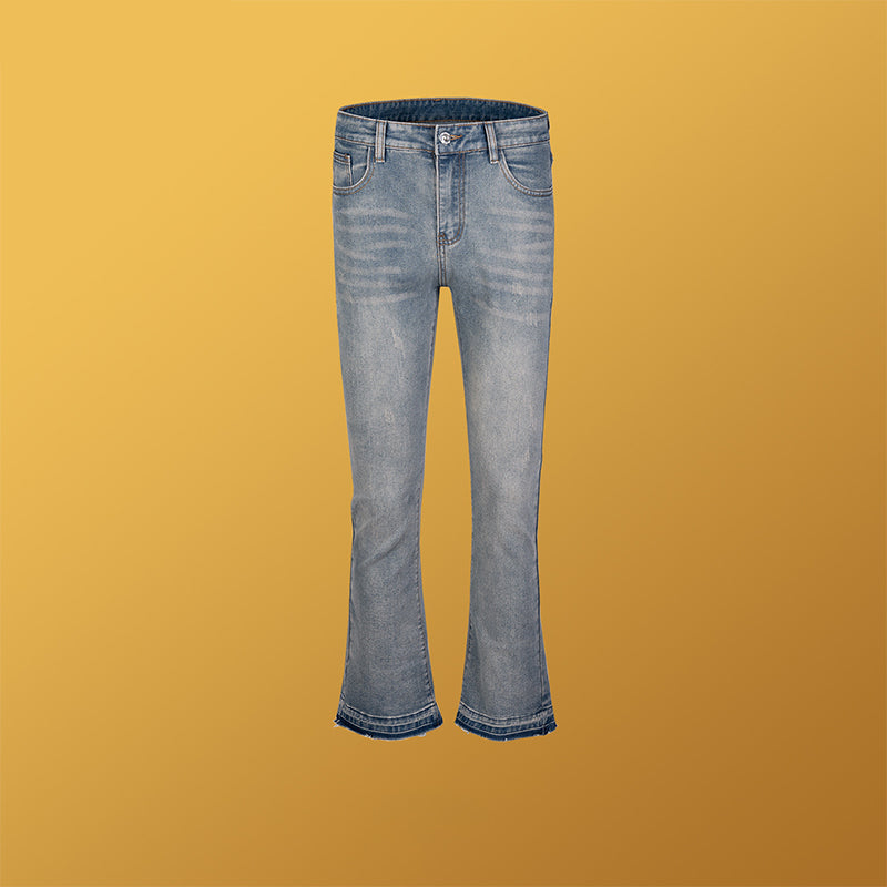 Contrast Pocket Vintage Jeans Blue PinkLimes Trending Streetwear