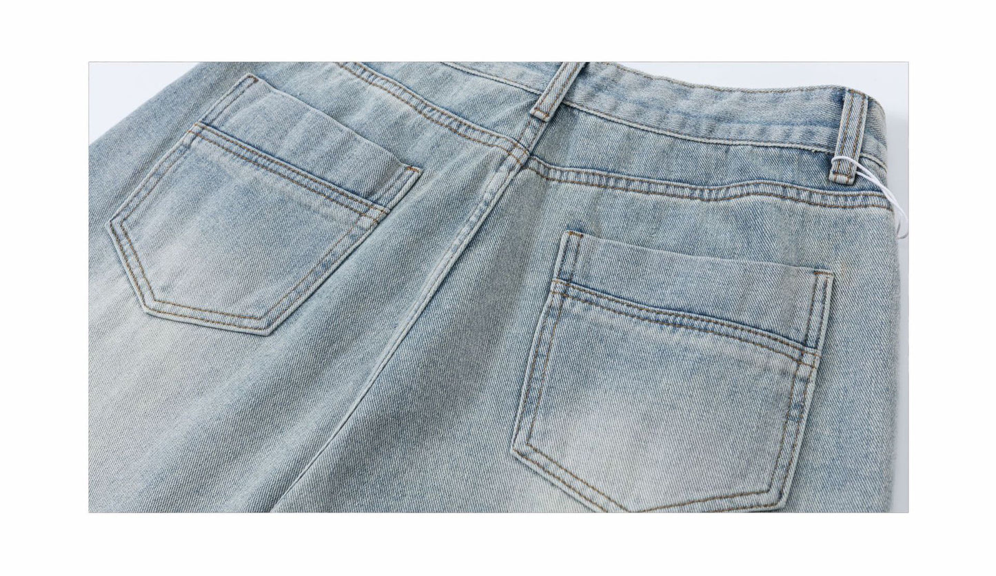 Backwards Vintage Washed Jeans PinkLimes Trending Streetwear