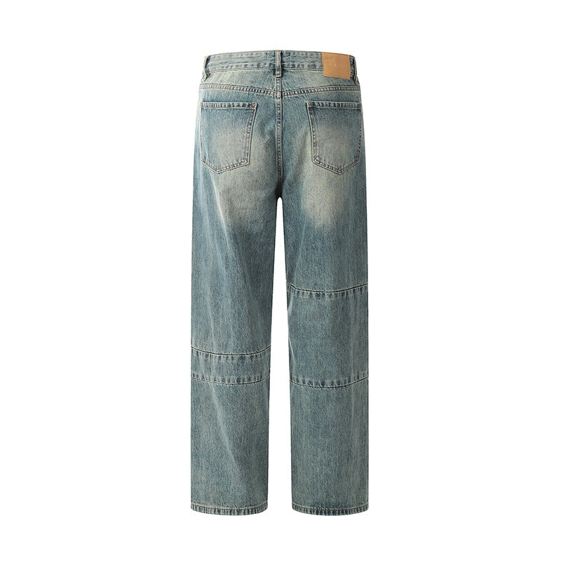 Pocket Blue Distressed Loose Fit Jeans PinkLimes Trending Streetwear