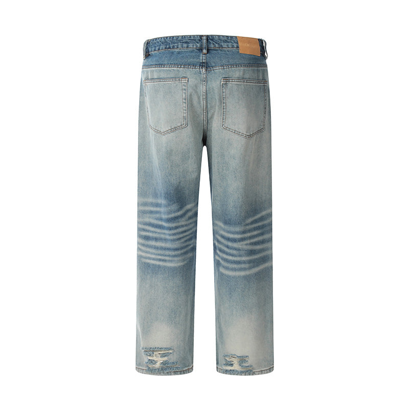 Ripped Pocket Denim Jeans PinkLimes Trending Streetwear