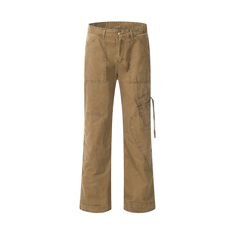 Patch Pocket Jeans Auburn PinkLimes Trending Streetwear