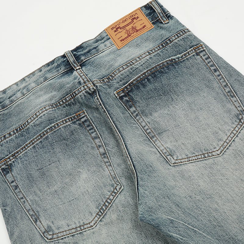 Ripped Pocket Blue Denim Jeans PinkLimes Trending Streetwear