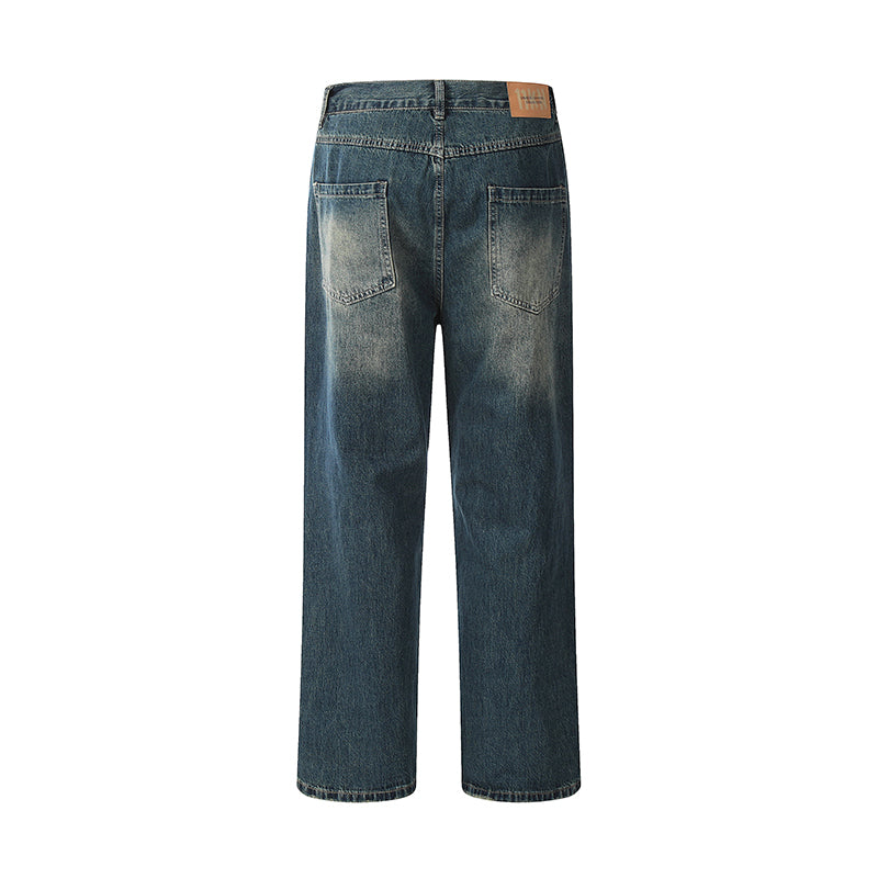 Patch Pocket Blue Streetwear Jeans PinkLimes Trending Streetwear