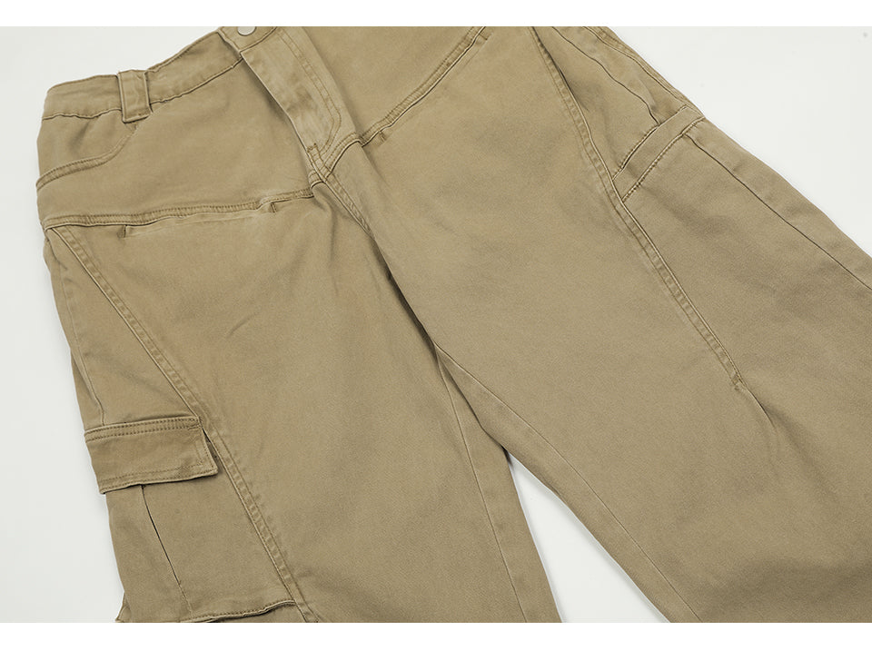 Basic Denim Cargo Pants PinkLimes Trending Streetwear