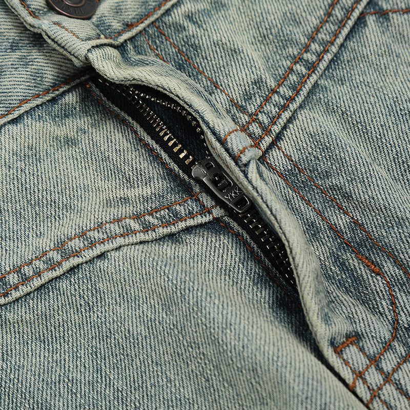 Blue Patchwork Jeans PinkLimes Trending Streetwear