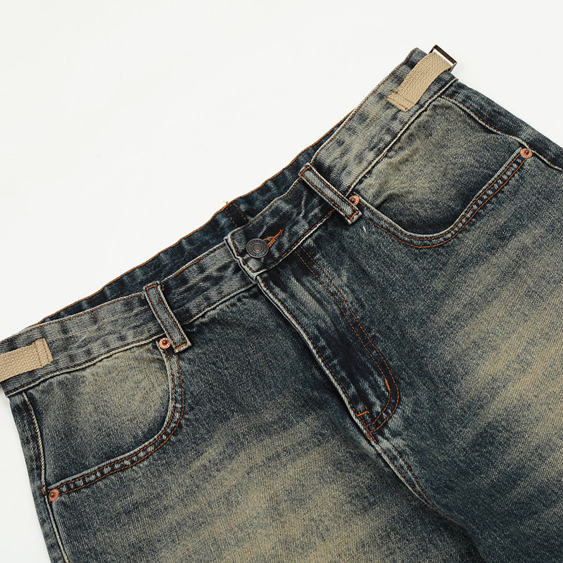 Baggy Distressed Denim Jeans PinkLimes Trending Streetwear