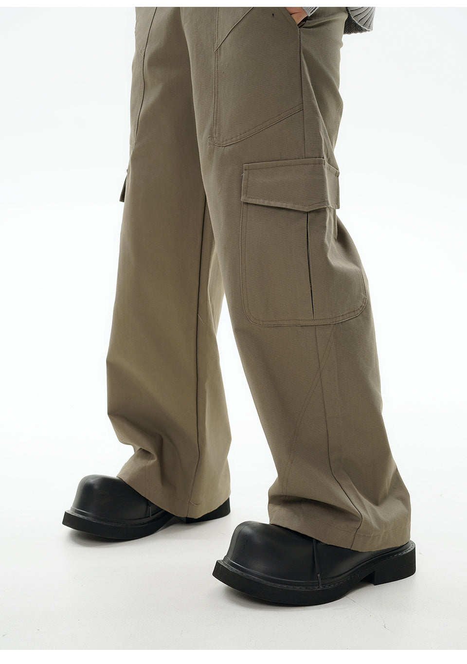 Solid Color High Waist Cargo Pants PinkLimes Trending Streetwear