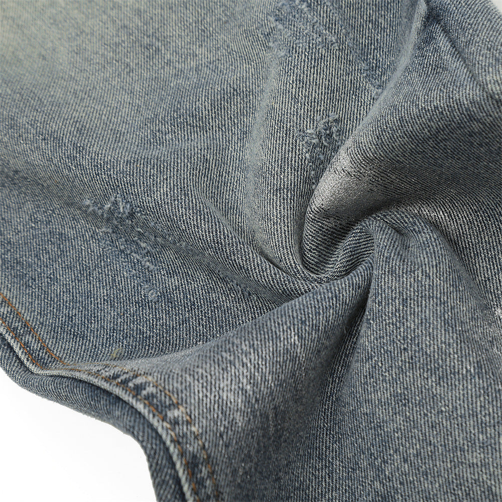 Punk Splash Ink Painted Ripped Jeans PinkLimes Trending Streetwear