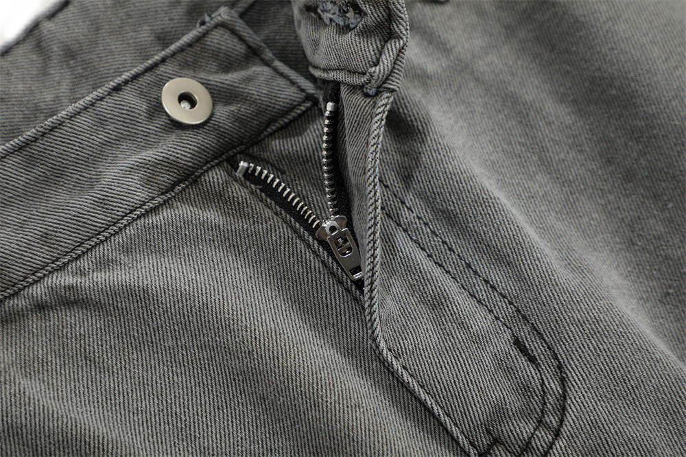 Washed Old Denim Wide Leg Jeans PinkLimes Trending Streetwear