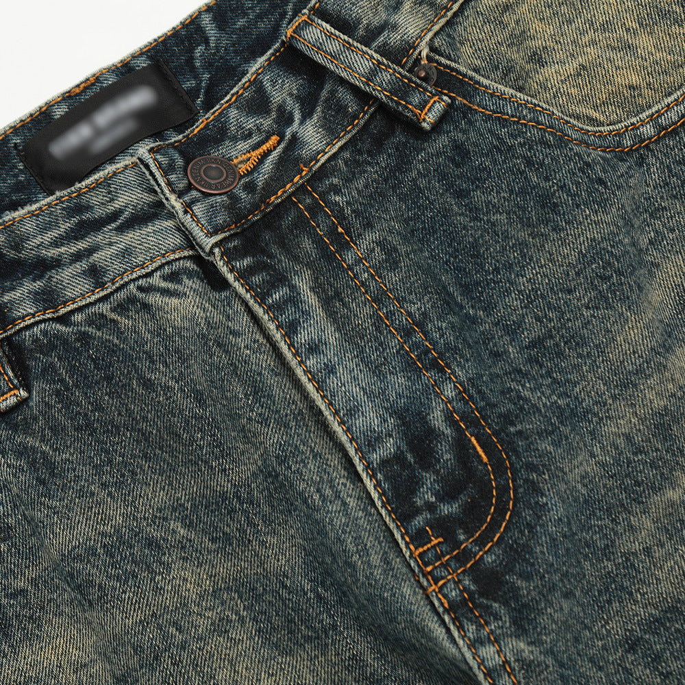 Vintage Ripped Micro-Flare Wide-Leg Jeans PinkLimes Trending Streetwear