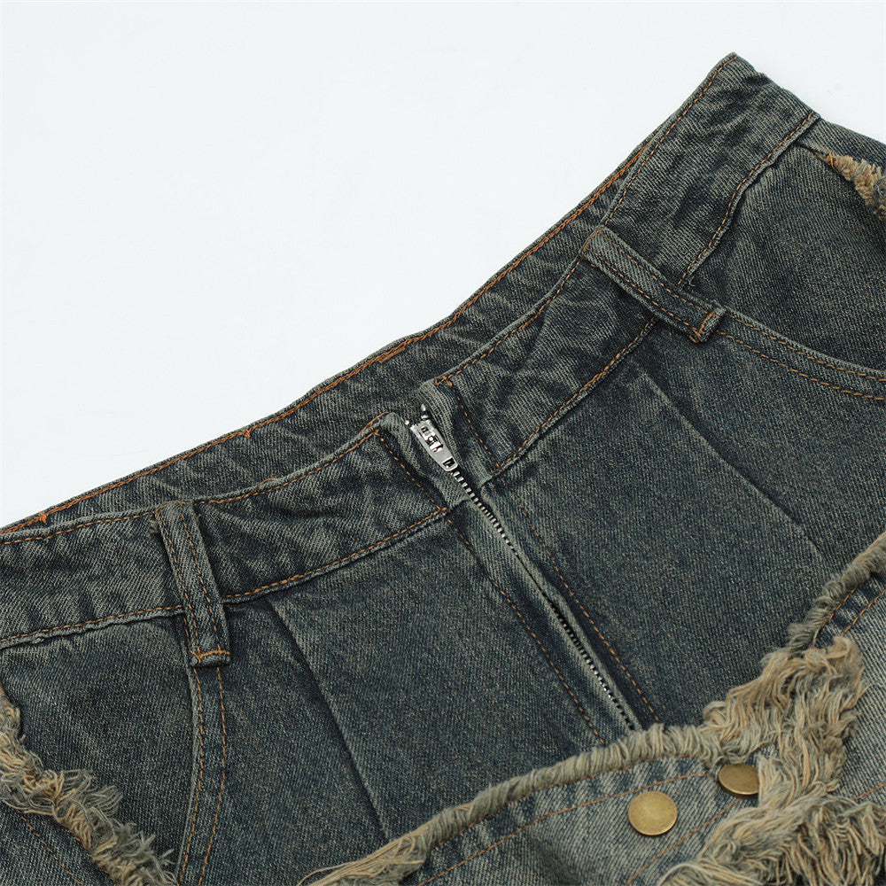 Star Stitch Baggy Jeans PinkLimes Trending Streetwear