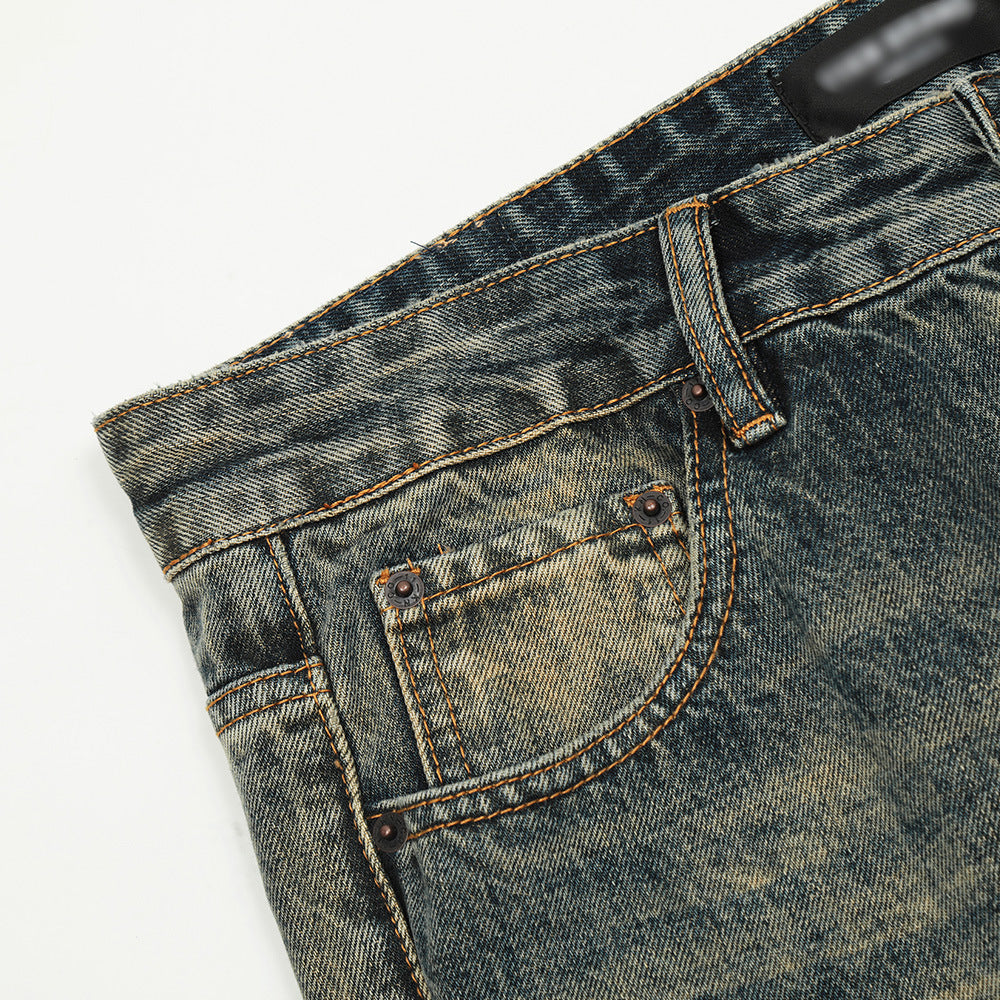 Vintage Ripped Micro-Flare Wide-Leg Jeans PinkLimes Trending Streetwear
