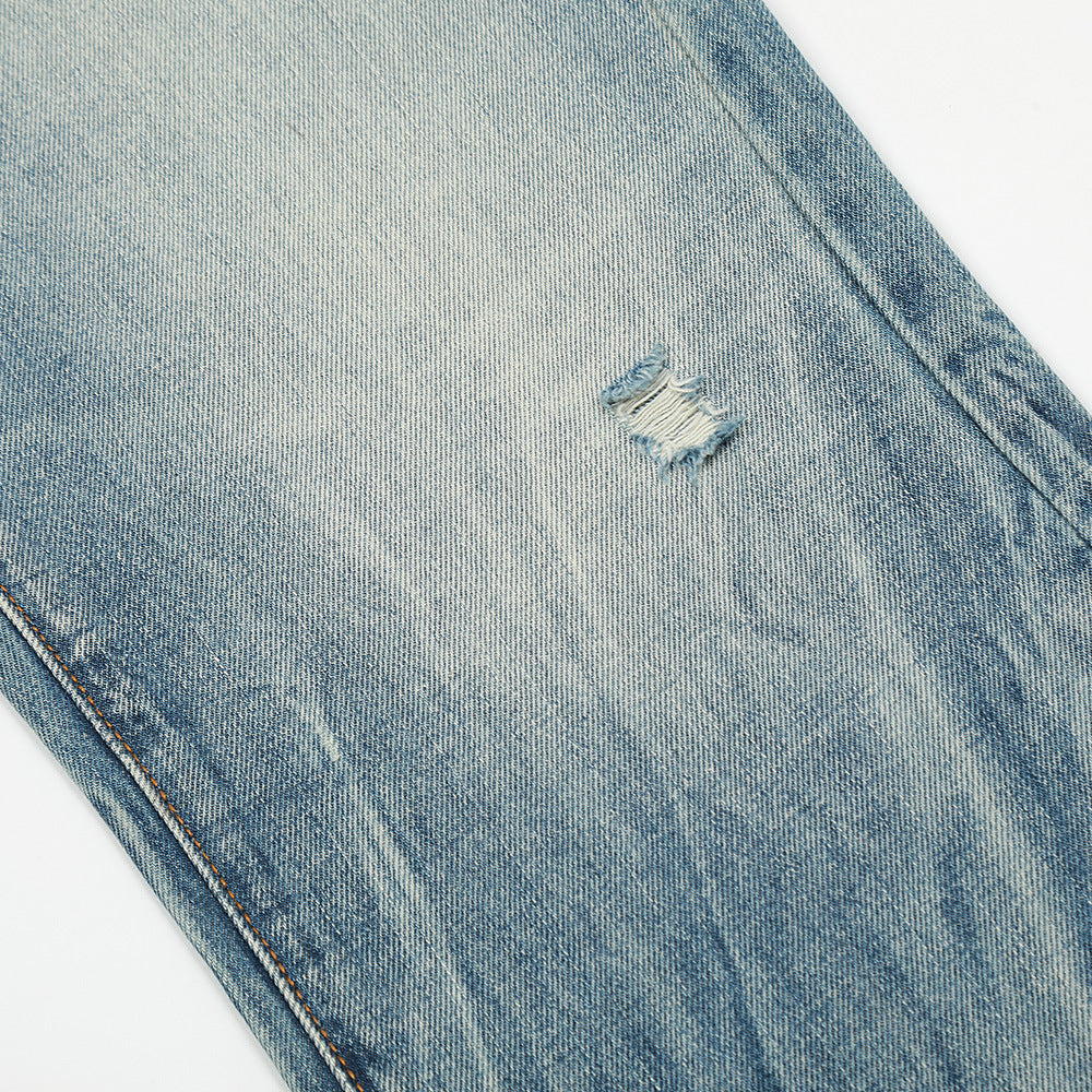 Ripped Gradient Micro-Flared Jeans PinkLimes Trending Streetwear