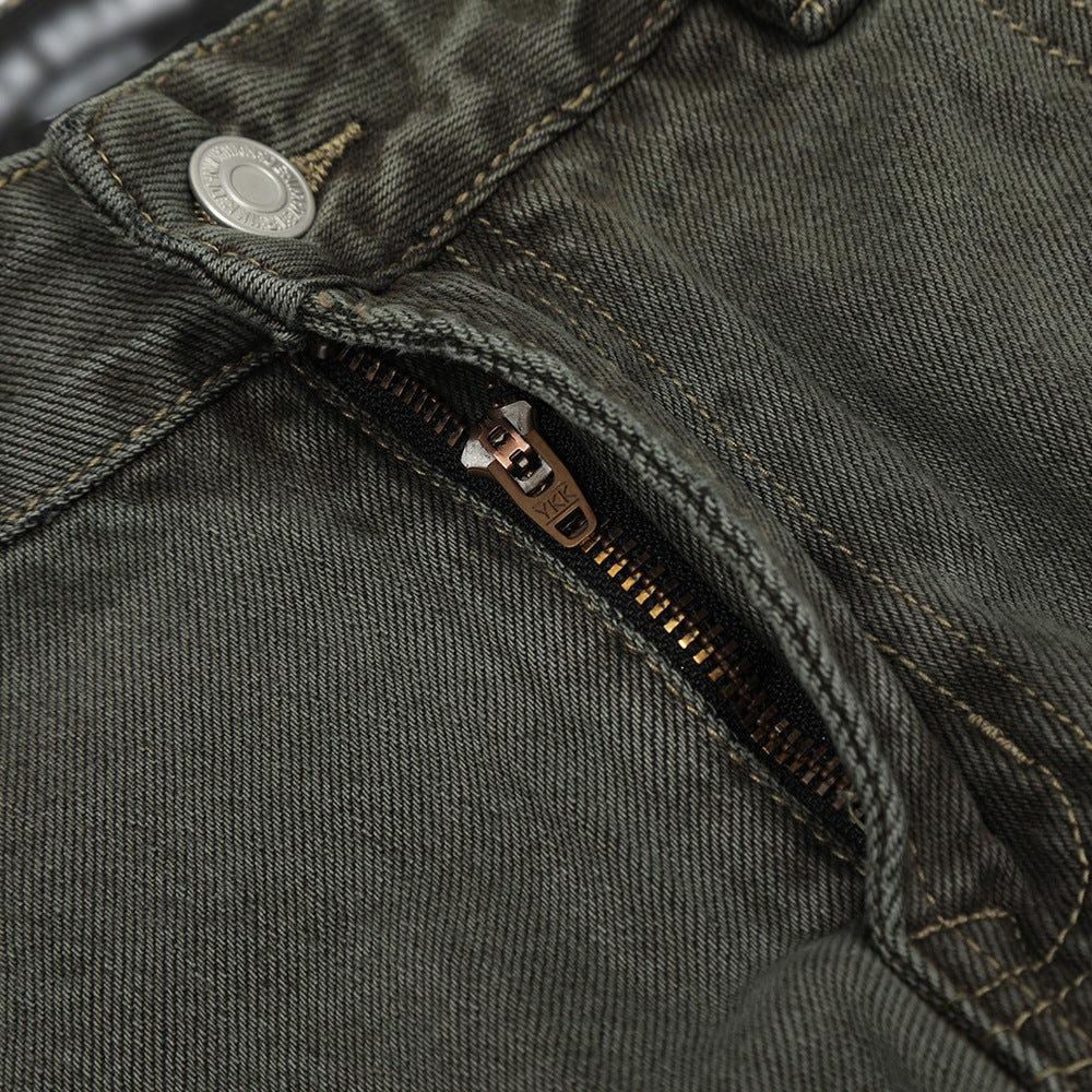 Water Washed Old Wear Denim Straight Jeans PinkLimes Trending Streetwear
