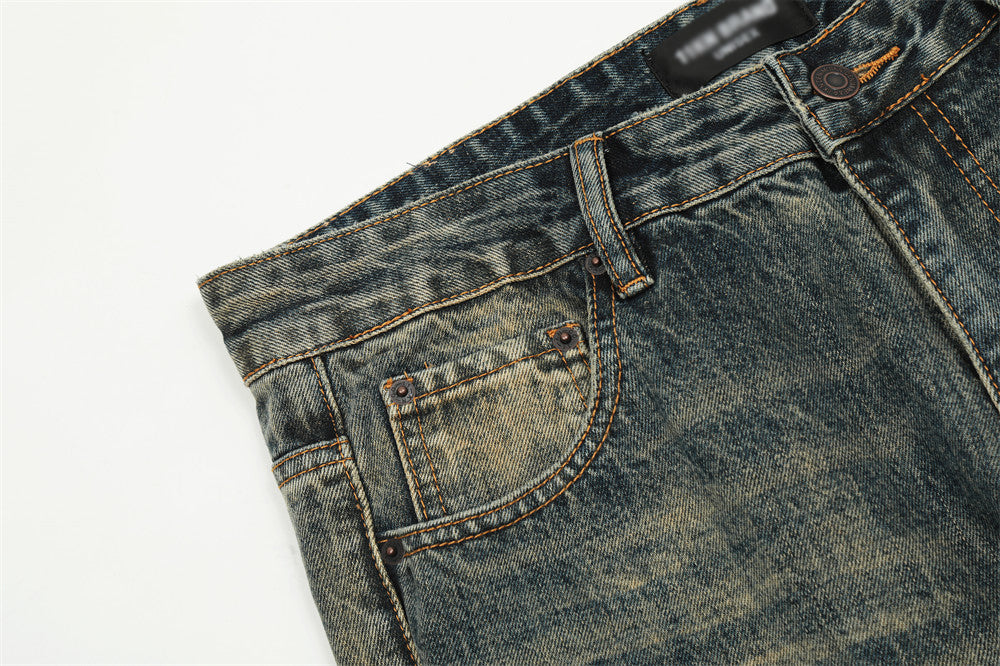 Vintage Ripped Micro-Flare Wide-Leg Jeans PinkLimes Trending Streetwear