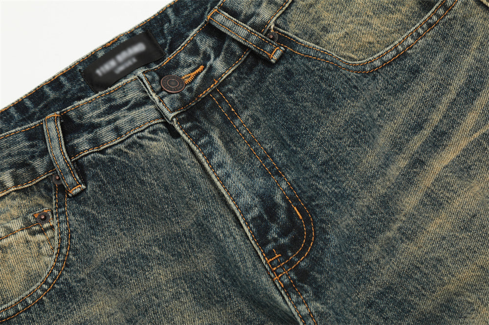 Vintage Ripped Micro-Flare Wide-Leg Jeans PinkLimes Trending Streetwear