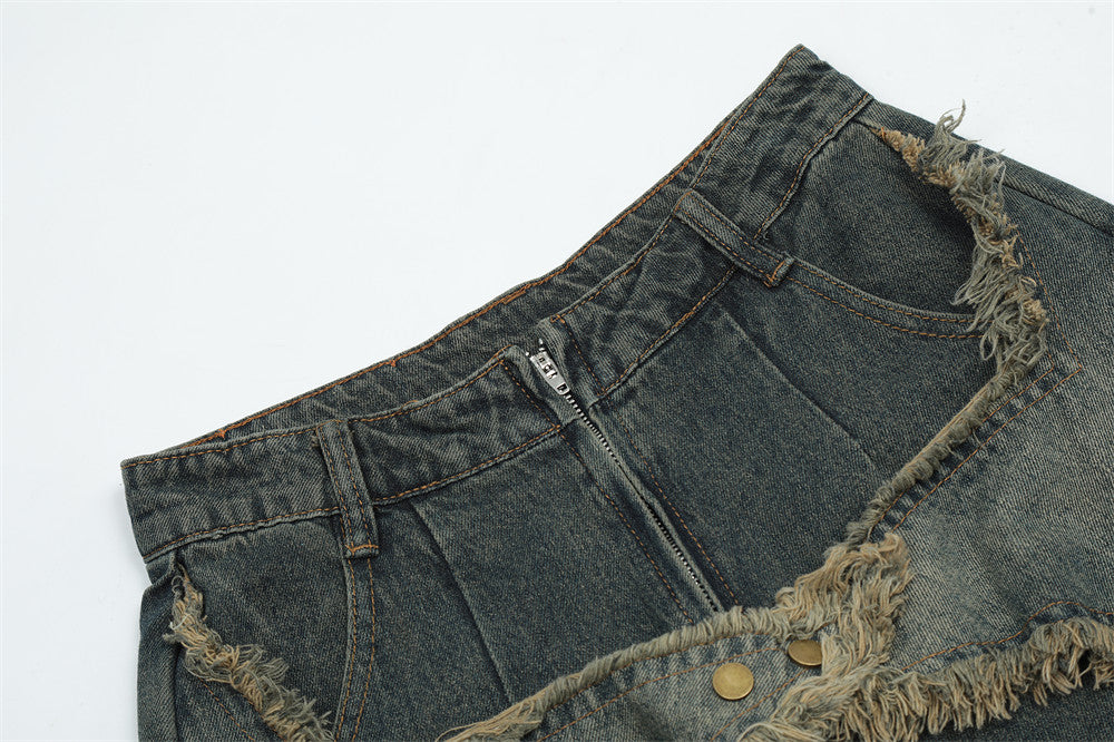 Star Stitch Baggy Jeans PinkLimes Trending Streetwear