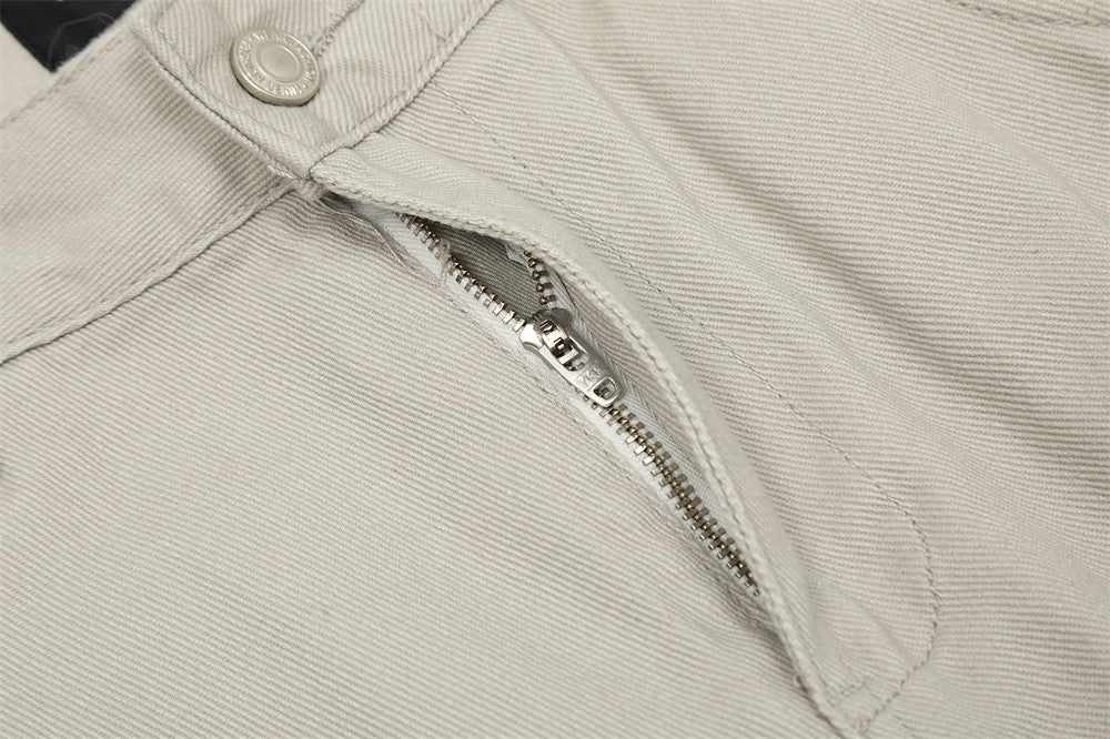 Rice Ash Straight Wide-Leg Jeans PinkLimes Trending Streetwear