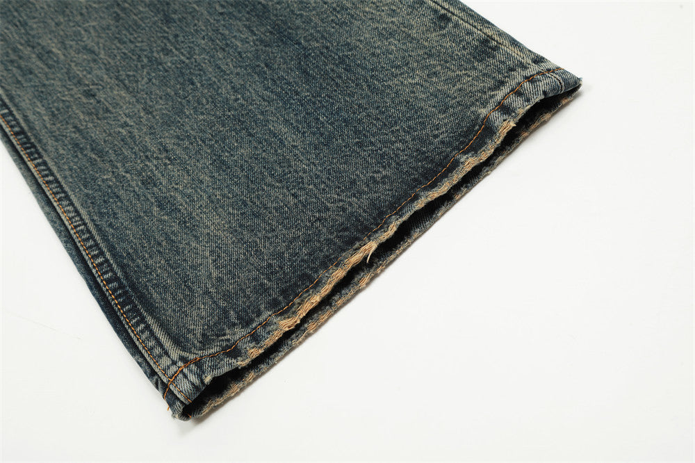 Vintage Ripped Micro-Flare Wide-Leg Jeans PinkLimes Trending Streetwear