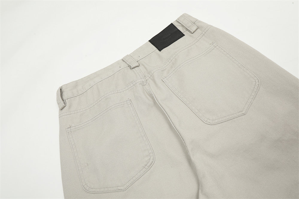 Rice Ash Straight Wide-Leg Jeans PinkLimes Trending Streetwear
