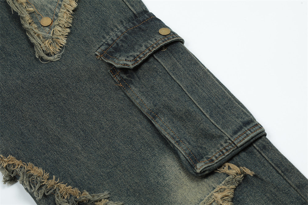 Star Stitch Baggy Jeans PinkLimes Trending Streetwear