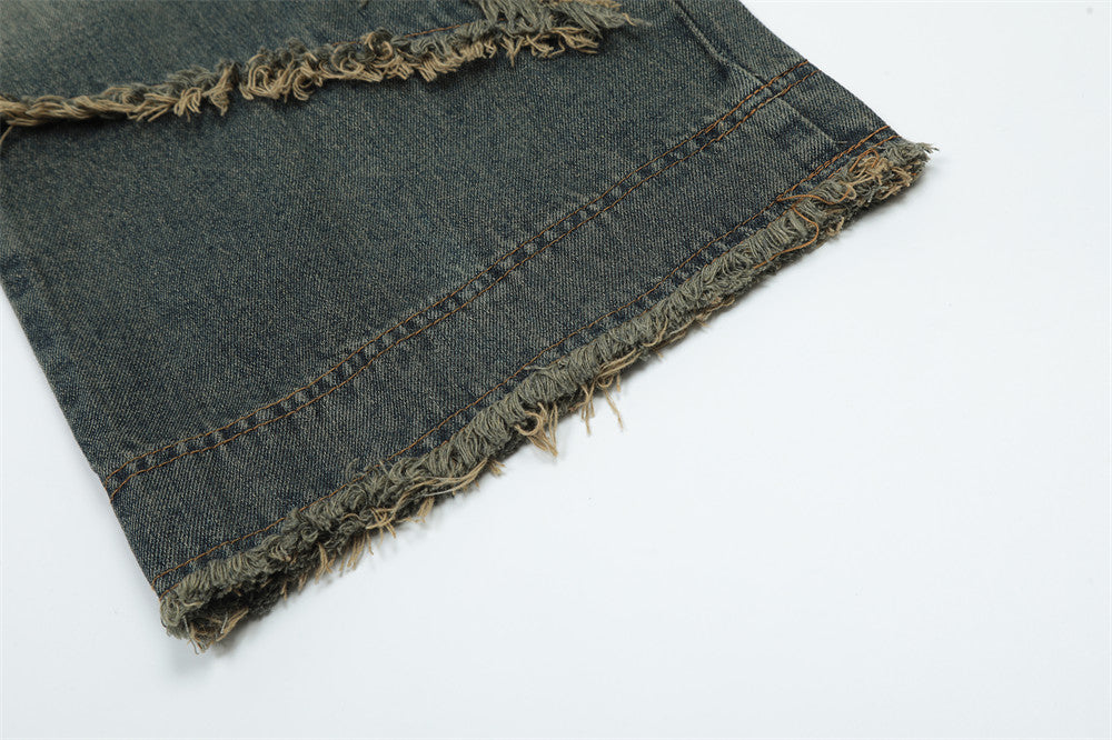 Star Stitch Baggy Jeans PinkLimes Trending Streetwear