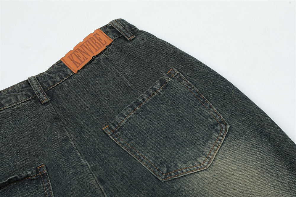 Star Stitch Baggy Jeans PinkLimes Trending Streetwear