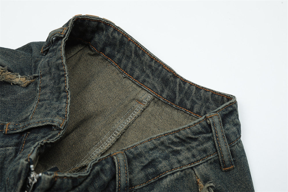 Star Stitch Baggy Jeans PinkLimes Trending Streetwear