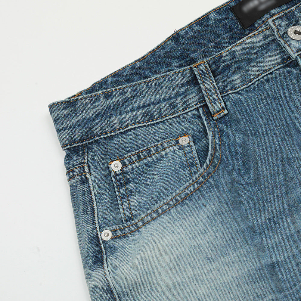 Washed Pleated Wide-Leg Street Jeans PinkLimes Trending Streetwear