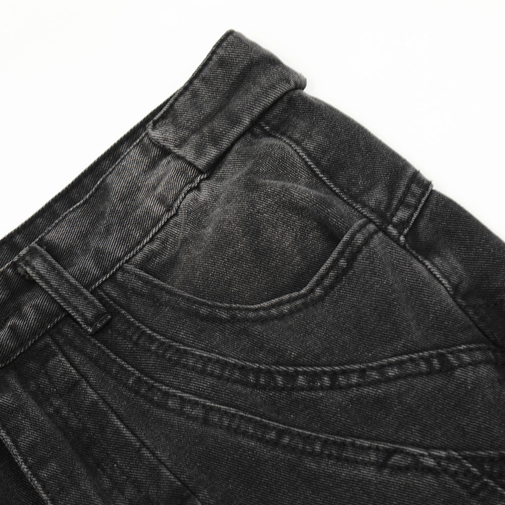 Deconstructed Micro-Flared Wide-Leg Jeans PinkLimes Trending Streetwear