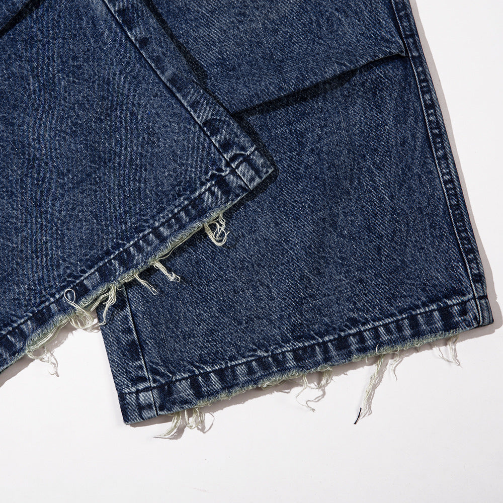 Washed Baggy Denim Jeans PinkLimes Trending Streetwear