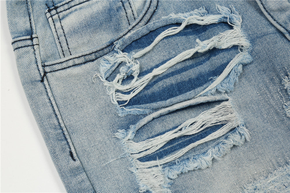 Ripped Wide-Leg Jeans PinkLimes Trending Streetwear