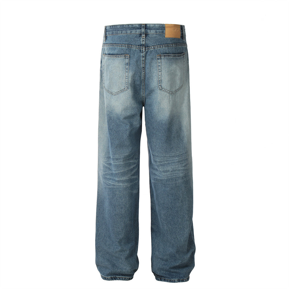 Washed Pleated Wide-Leg Street Jeans PinkLimes Trending Streetwear