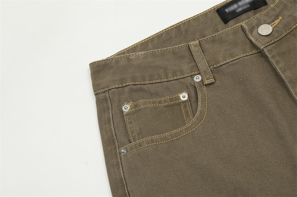 Retro Micro-Flared Wide-Leg Jeans PinkLimes Trending Streetwear