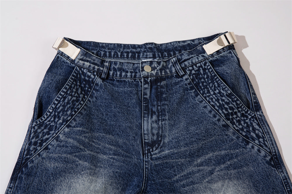 Washed Baggy Denim Jeans PinkLimes Trending Streetwear