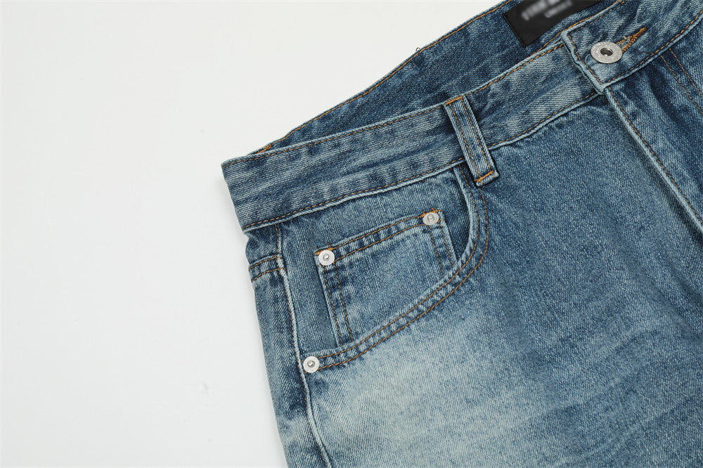 Washed Pleated Wide-Leg Street Jeans PinkLimes Trending Streetwear