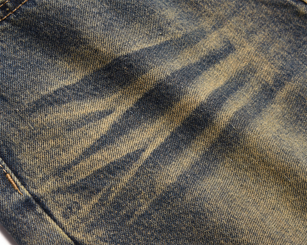 Yellow Washed Wide-Leg Straight Jeans PinkLimes Trending Streetwear