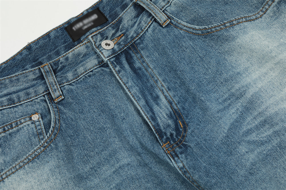 Washed Pleated Wide-Leg Street Jeans PinkLimes Trending Streetwear