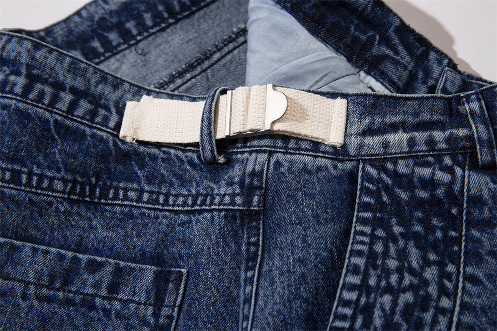 Washed Baggy Denim Jeans PinkLimes Trending Streetwear