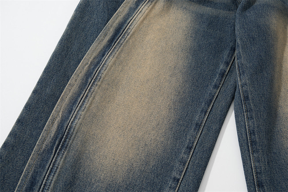 Washed Split Stitch Wide-Leg Jeans PinkLimes Trending Streetwear