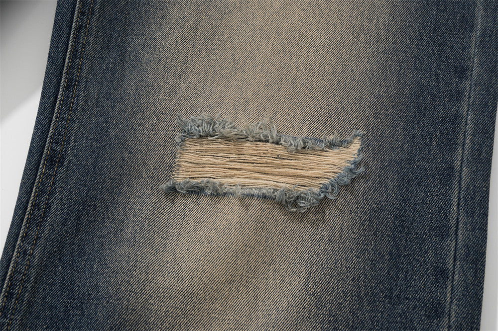 Washed Split Stitch Wide-Leg Jeans PinkLimes Trending Streetwear