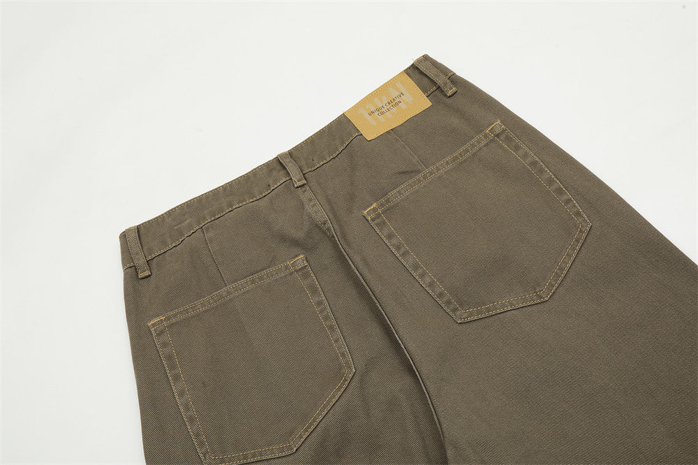 Retro Micro-Flared Wide-Leg Jeans PinkLimes Trending Streetwear