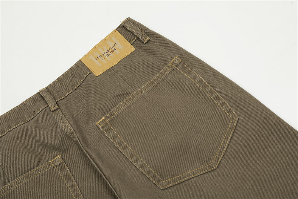 Retro Micro-Flared Wide-Leg Jeans PinkLimes Trending Streetwear
