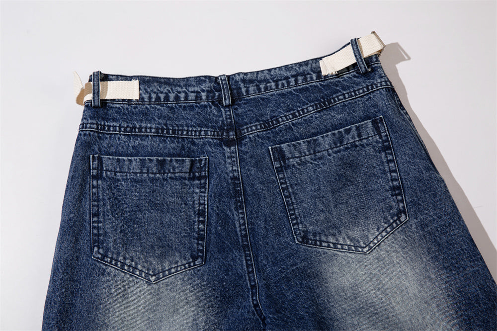 Washed Baggy Denim Jeans PinkLimes Trending Streetwear