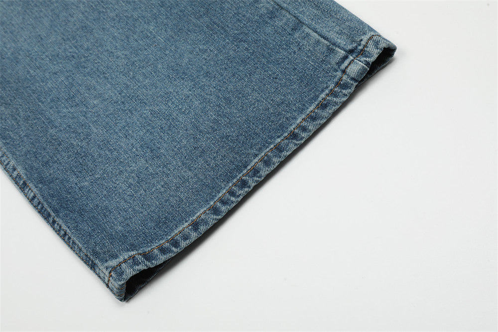 Washed Pleated Wide-Leg Street Jeans PinkLimes Trending Streetwear