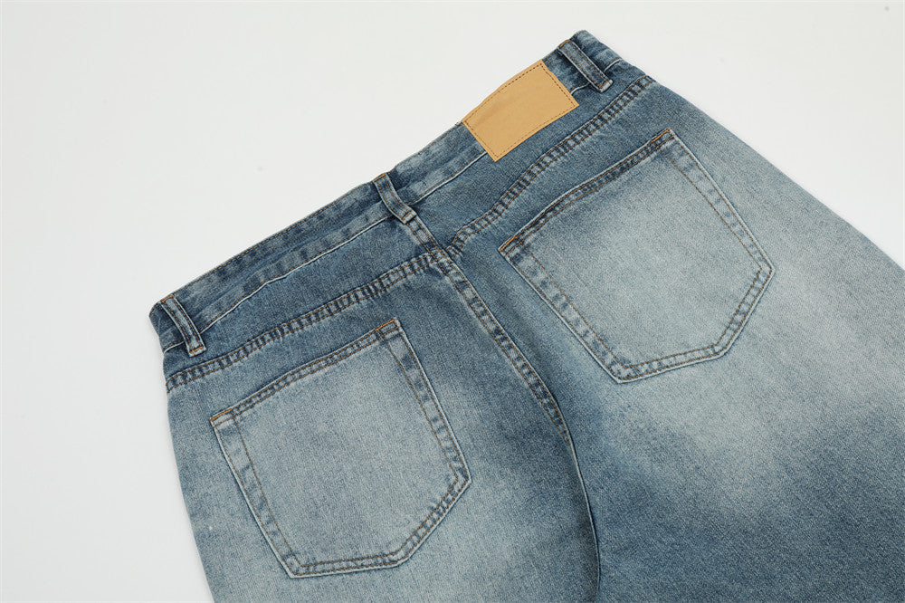 Washed Pleated Wide-Leg Street Jeans PinkLimes Trending Streetwear