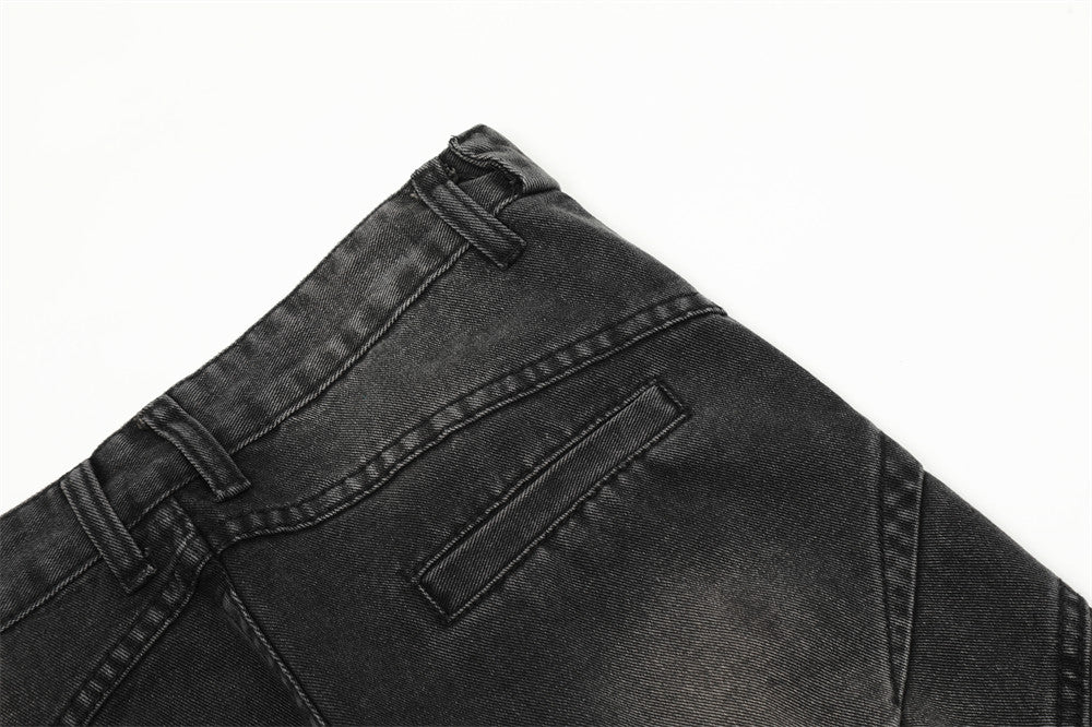 Deconstructed Micro-Flared Wide-Leg Jeans PinkLimes Trending Streetwear