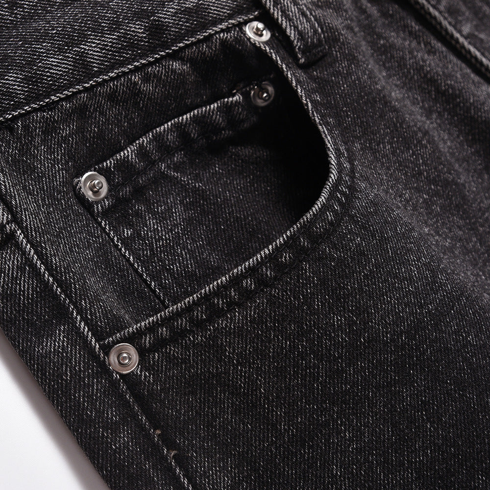 Neutral Washed Faded Loose Denim Pants PinkLimes Trending Streetwear