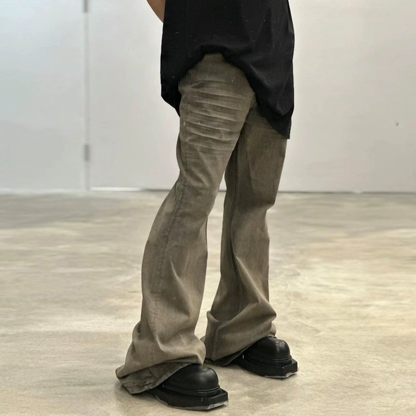 Old Washed Crumpled Jeans PinkLimes Trending Streetwear