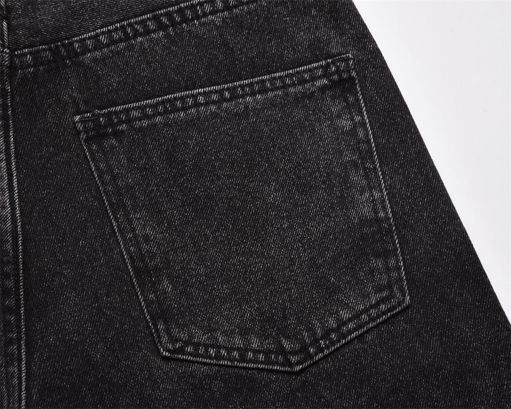 Neutral Washed Faded Loose Denim Pants PinkLimes Trending Streetwear